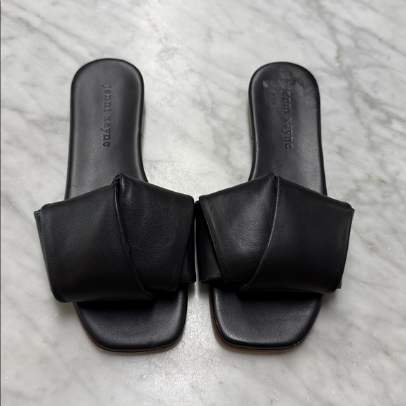 Jenni Kayne Women's Black Leather Dani Slide Size 36 - Picture 3 of 13